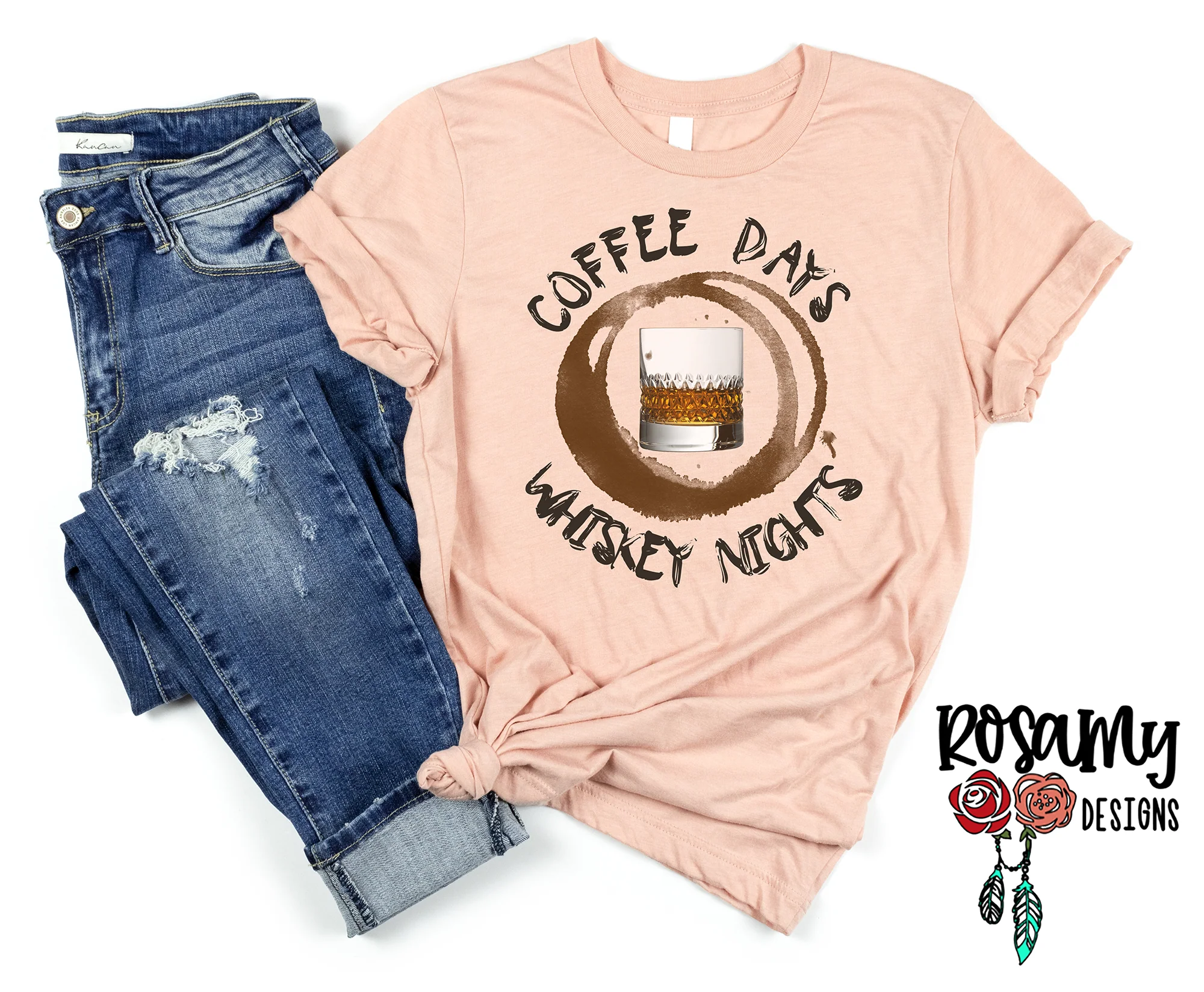 Coffee Days Whiskey Nights - Digital Download / Sublimation Design - Image 3