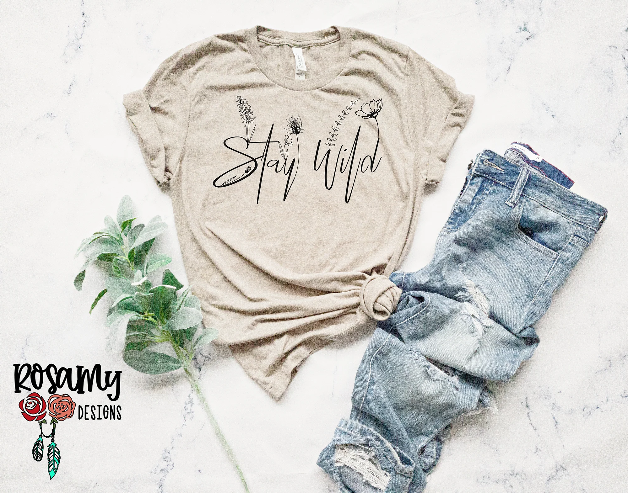 Stay Wild Flowers - Digital Download / Sublimation Design - Image 3