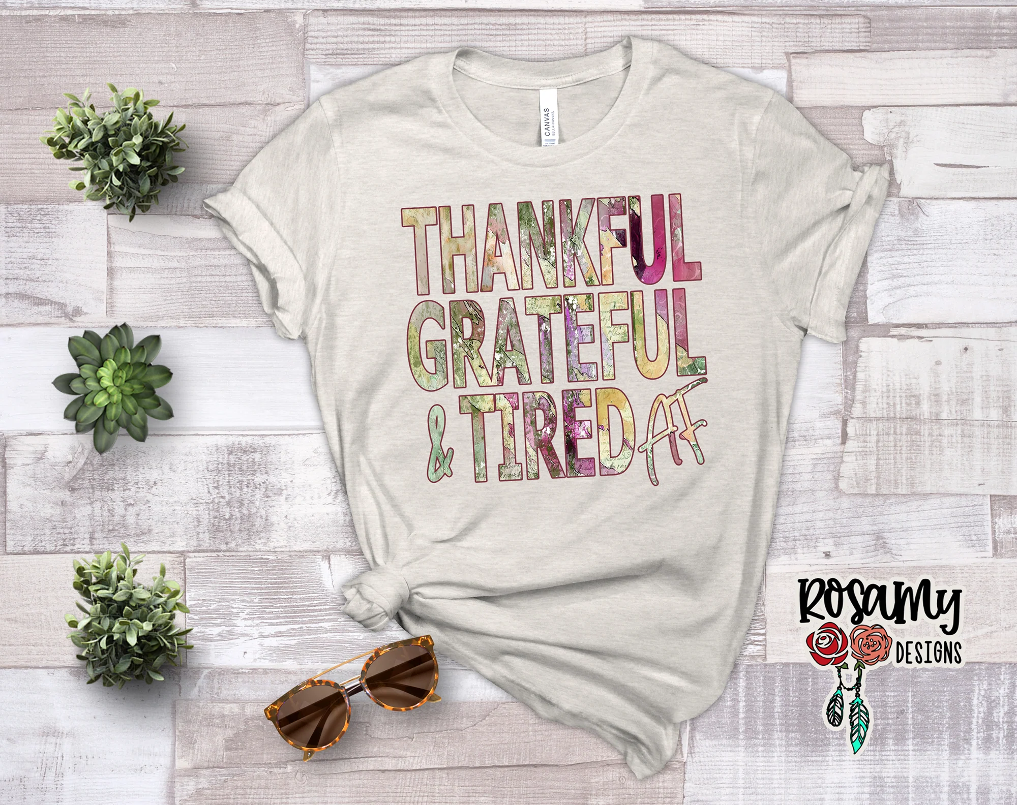 Thankful Grateful & Tired AF - Digital Download / Sublimation Design - Image 3